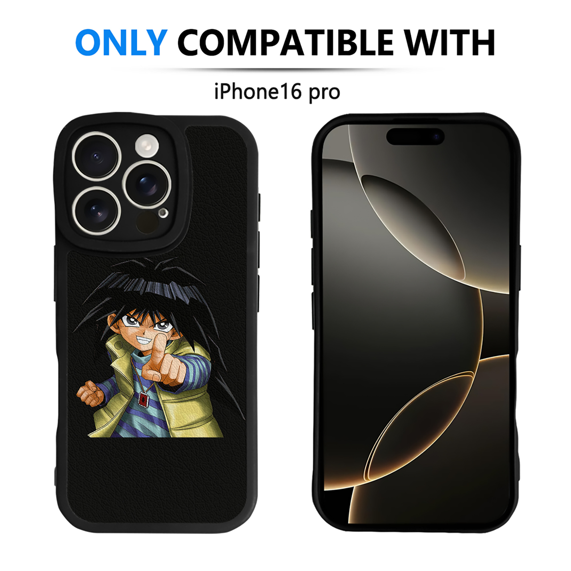 遊☆戯☆王 Yu-Gi-Oh! 【iPhone 16シリーズ対応】シリコンスマホケース（レザー調） 材質：シリコン